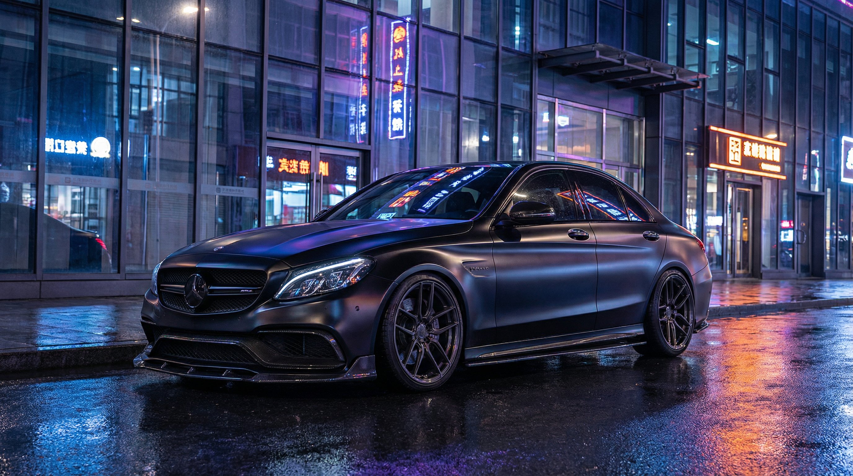 大象传媒奔驰C63改装视频